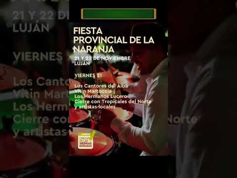 Miniatura del video: Fiesta de la Naranja #sanluis #turismo #lugaresdelaargentina. lujan #naranja #fiesta #argentina #naturaleza #virgen #sierra #dique #lagos #rio #playa #trekking #m...